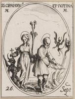 KG 10476
          <br/>
          Heiligen Cyprianus en Justina ("Heiligenkalender")
          <br/>
          <em>Callot, Jacques (1592 - 1635)</em>